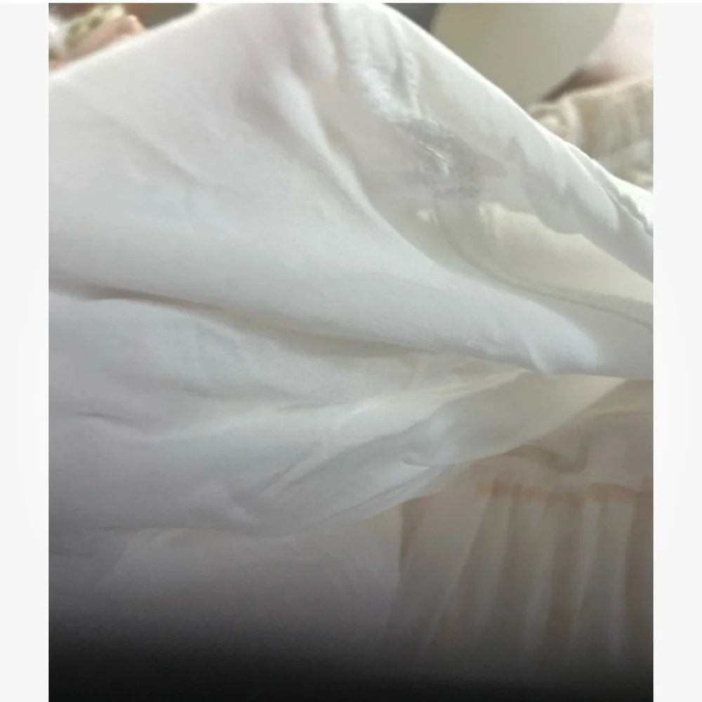 Petal and pup Aliza maxi dress. Women’s Large  Ruched Top White/Apricot Pockets - Picture 10 of 10